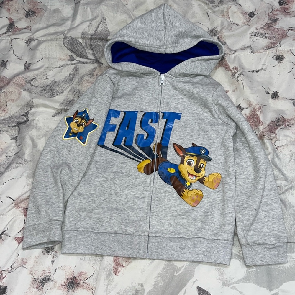 Like New Paw Patrol Chase Hoodie Zip Up boys